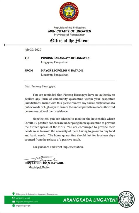 request letter sample for barangay|Request Letter in The Barangay .